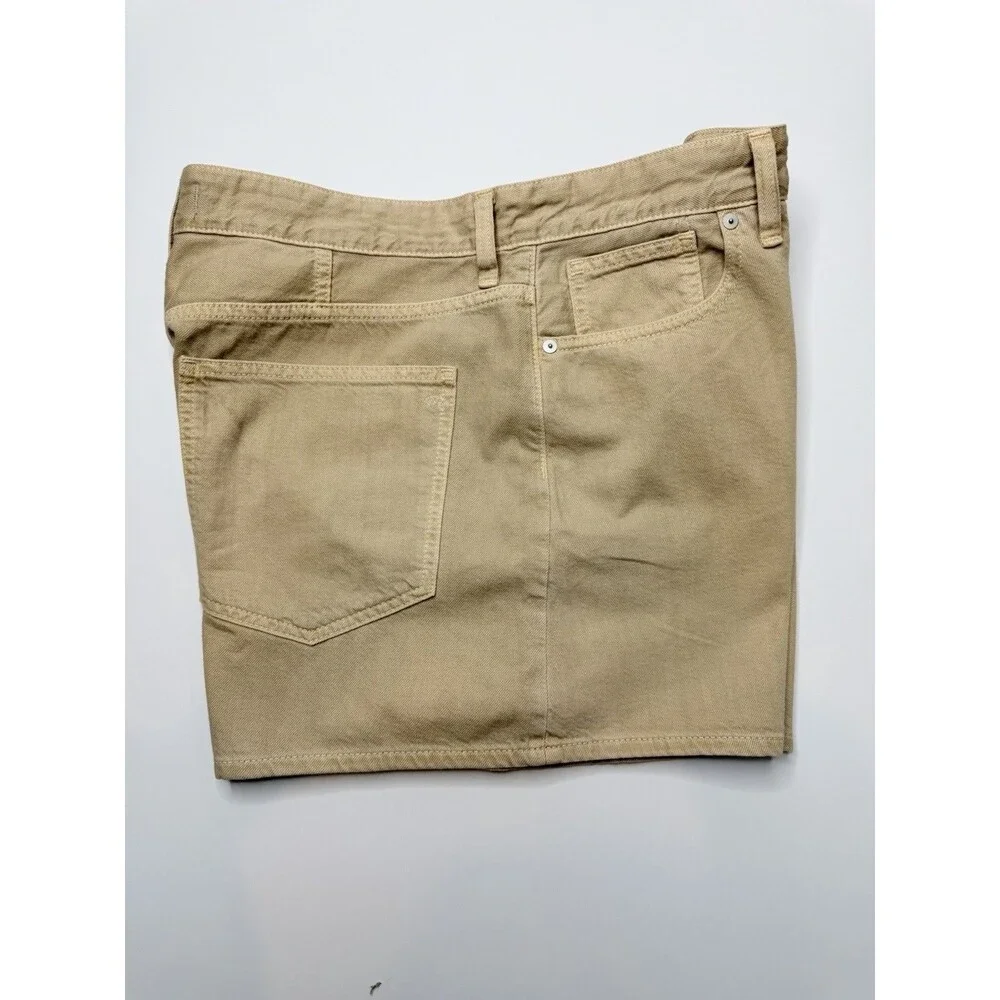 Madewell Baggy Jean Shorts Women's 32 Beige High Rise Denim Shorts NWT